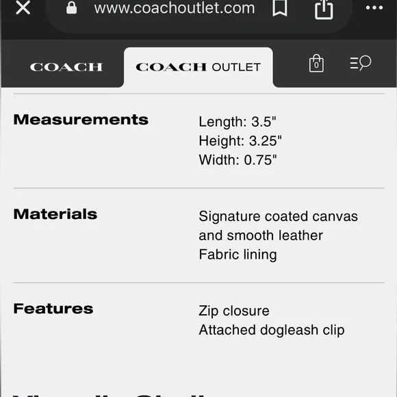 Coach Star Bag Purse Charm Iris New NWT - Picture 5 of 6